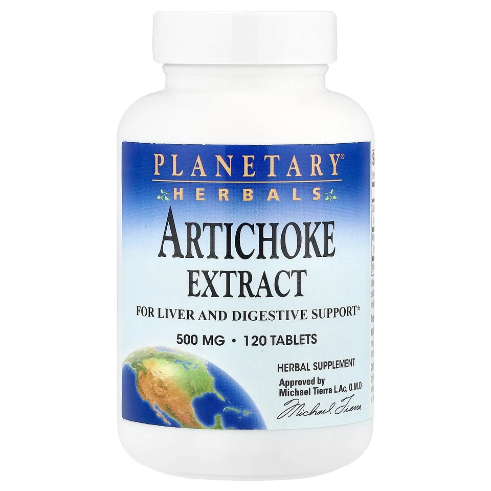 Артишок Planetary Herbals Extract, 120 таблеток