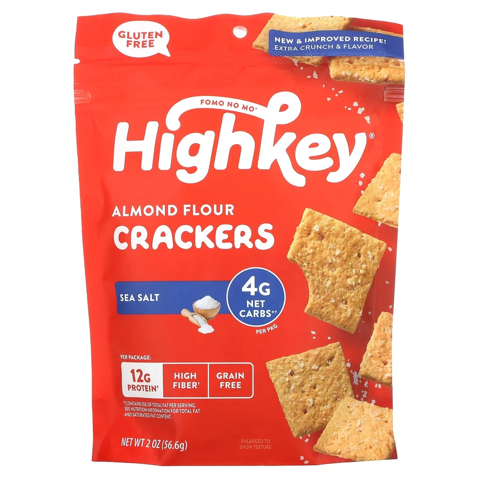 Крекеры HighKey Almond Flour Sea Salt, 56.6 г