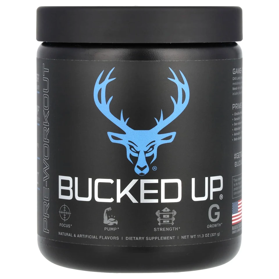 Предтренировочный комплекс Bucked Up Blue Raz, 321 г