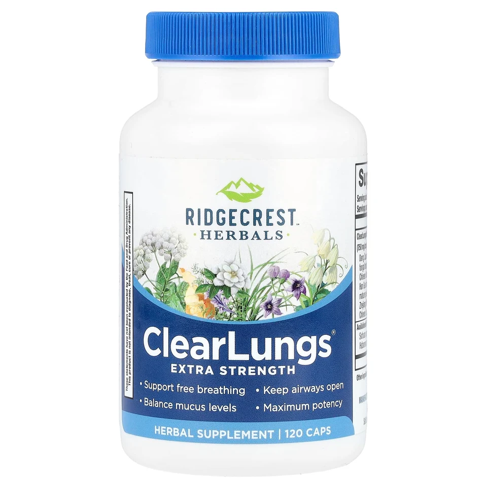 ClearLungs® RidgeCrest Herbals, 120 капсул