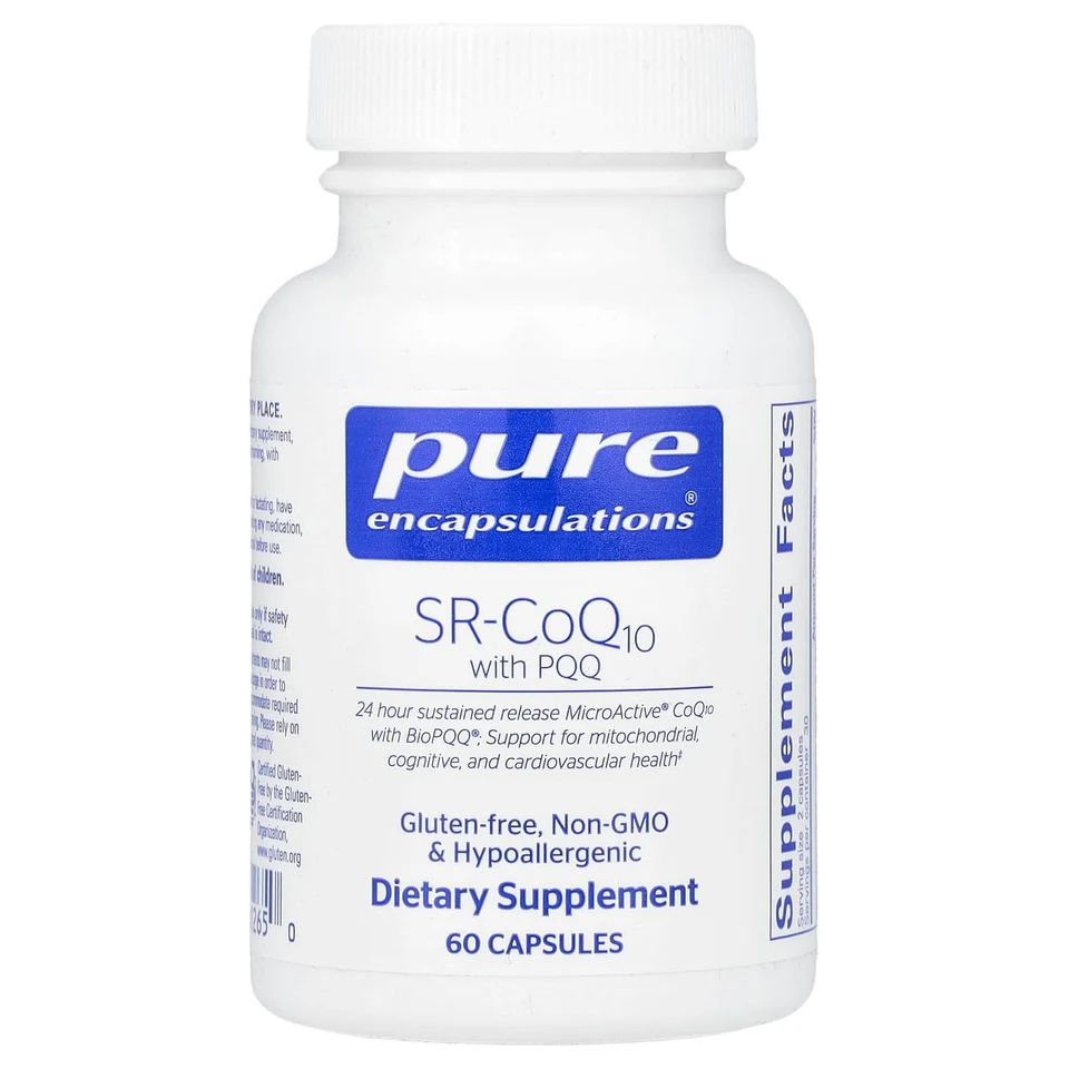 Коэнзим Q10 Pure Encapsulations SR- with PQQ, 60 капсул