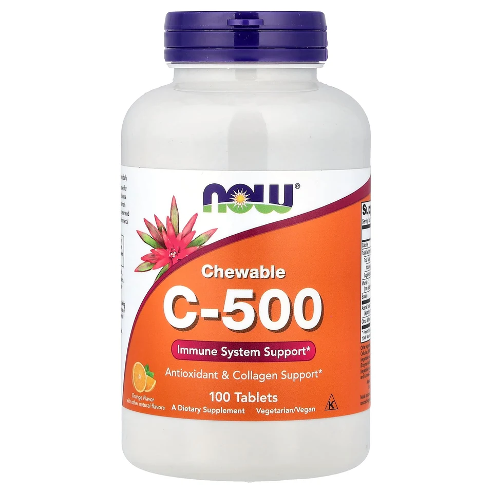 Витамин C NOW Foods, 500 мг, 100 таблеток