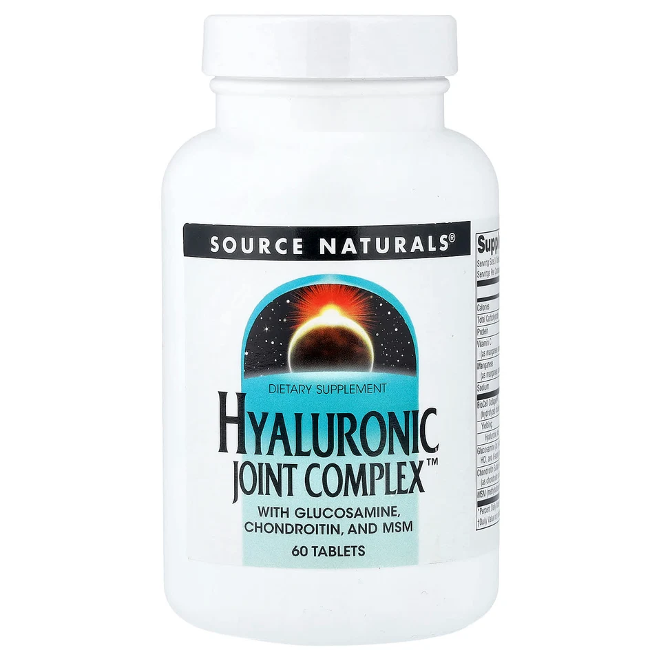 Комплекс Source Naturals Hyaluronic Joint™, 60 таблеток