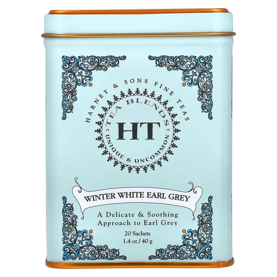 Чай Harney & Sons HT Blends Winter White Earl Grey, 20 саше, 40 г