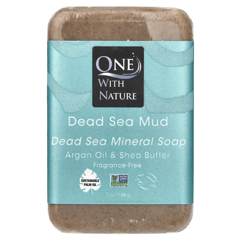 Минерал One with Nature Dead Sea Bar Soap Dead Sea Mud, 198 г