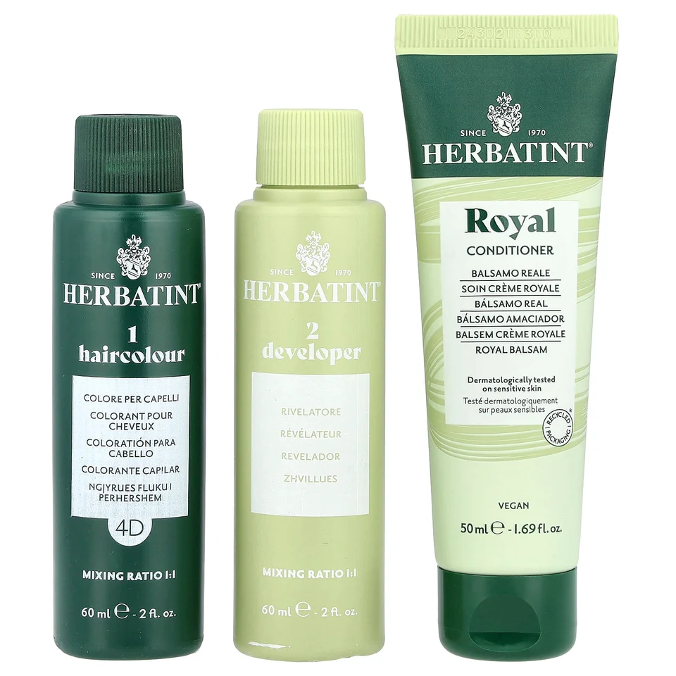 Гель Herbatint Permanent Haircolor 4D Golden Chestnut, 170 мл