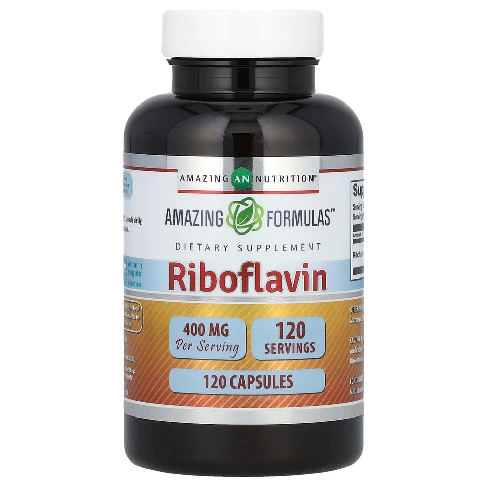 Рибофлавин Amazing Nutrition, 400 мг, 120 капсул