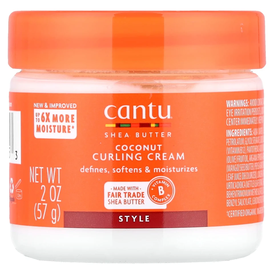 Крем Cantu Shea Butter, аромат «Coconut Curling Cream», 57 г