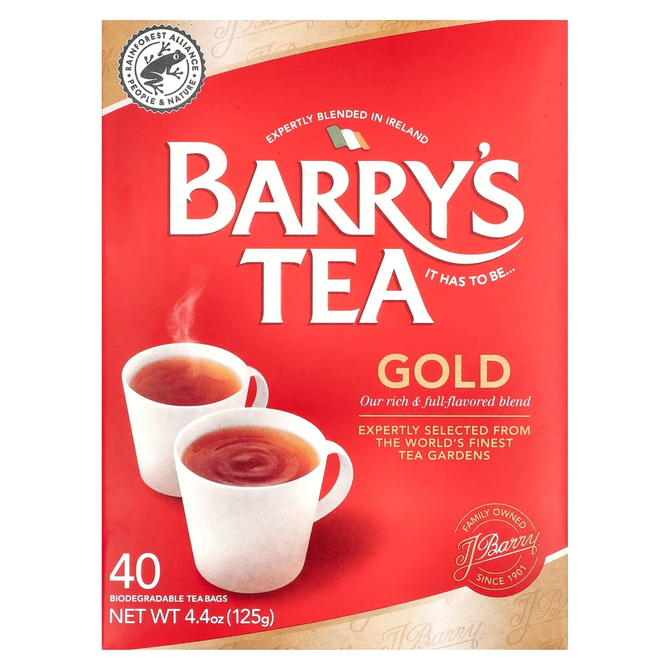 Чай Barry's Tea Gold Blend, 40 чайных пакетиков, 125 г, чайные пакетики