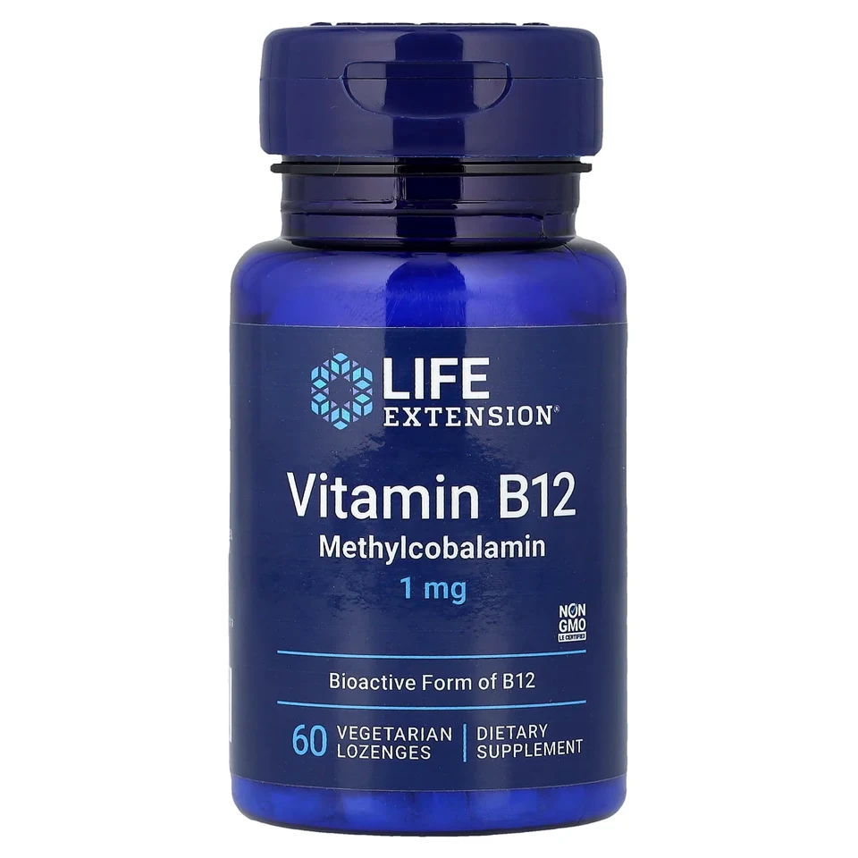 Витамин B12 Life Extension 60 Vegetarian, 1 мг, пастилки
