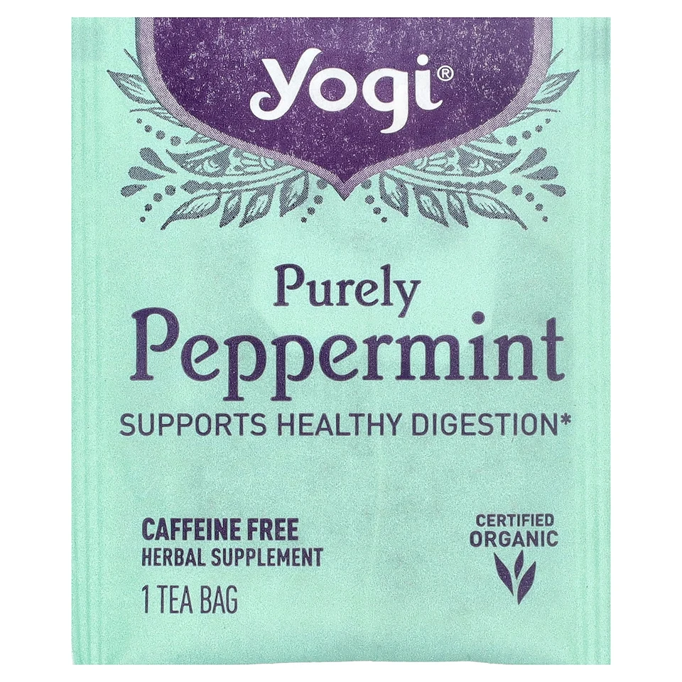 Чайные пакетики Yogi Tea Purely Peppermint 16, без кофеина, 24 г