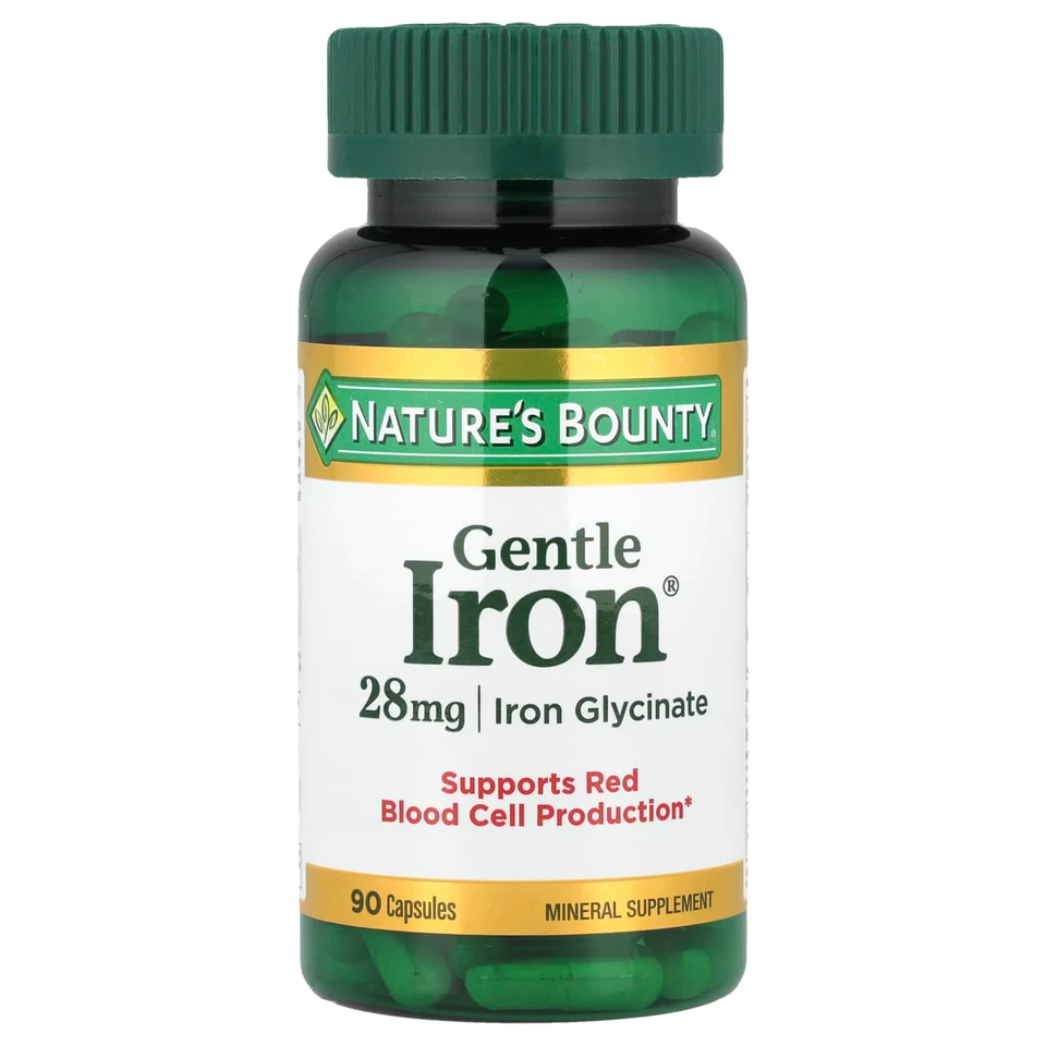 Железо Nature's Bounty Gentle®, 90 капсул