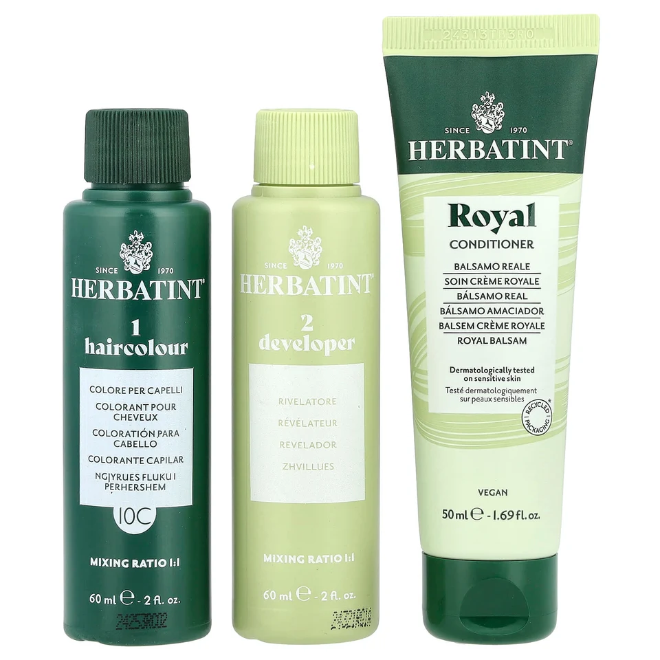 Гель Herbatint Permanent Haircolor 10C Platinum Ash Blonde, 170 мл