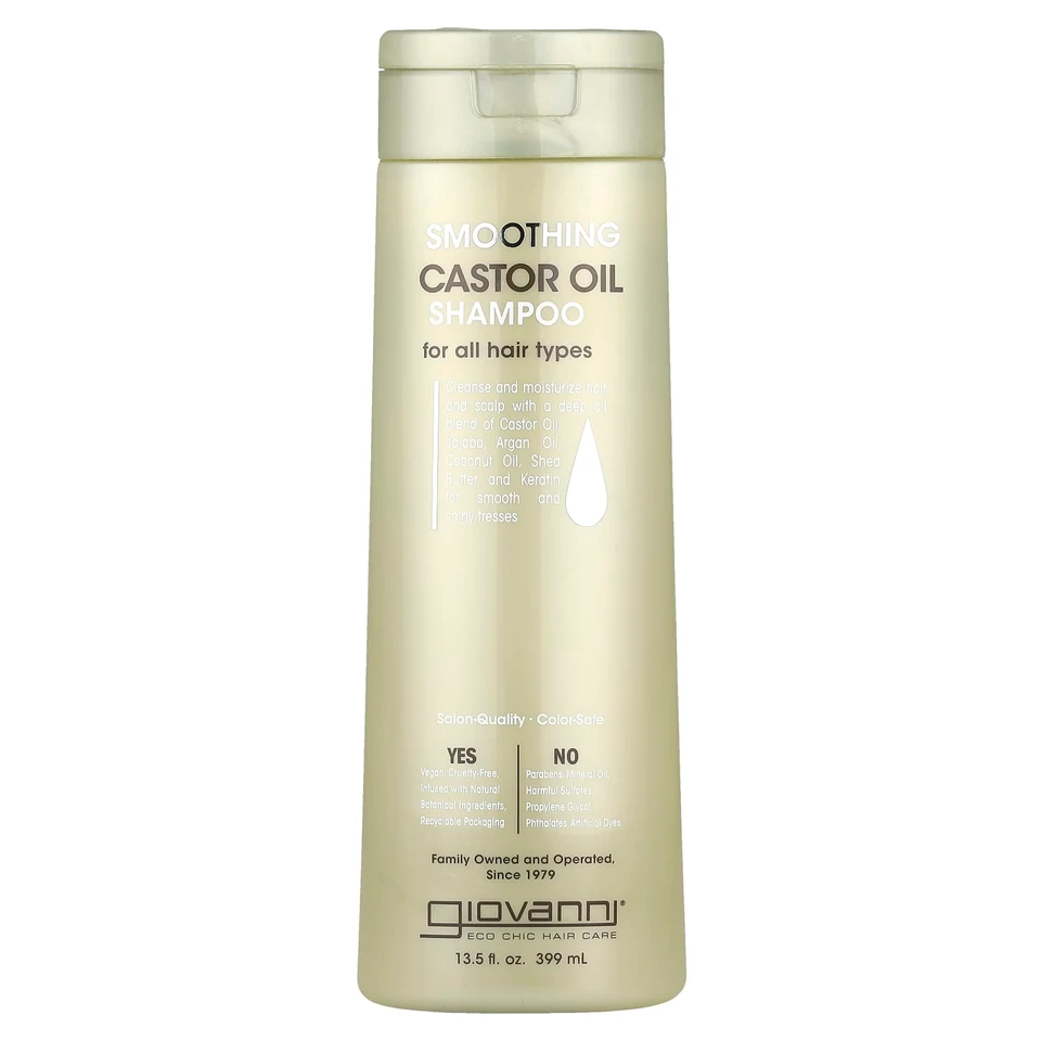 Касторовое масло Giovanni Smoothing Shampoo For All Hair Types, 399 мл