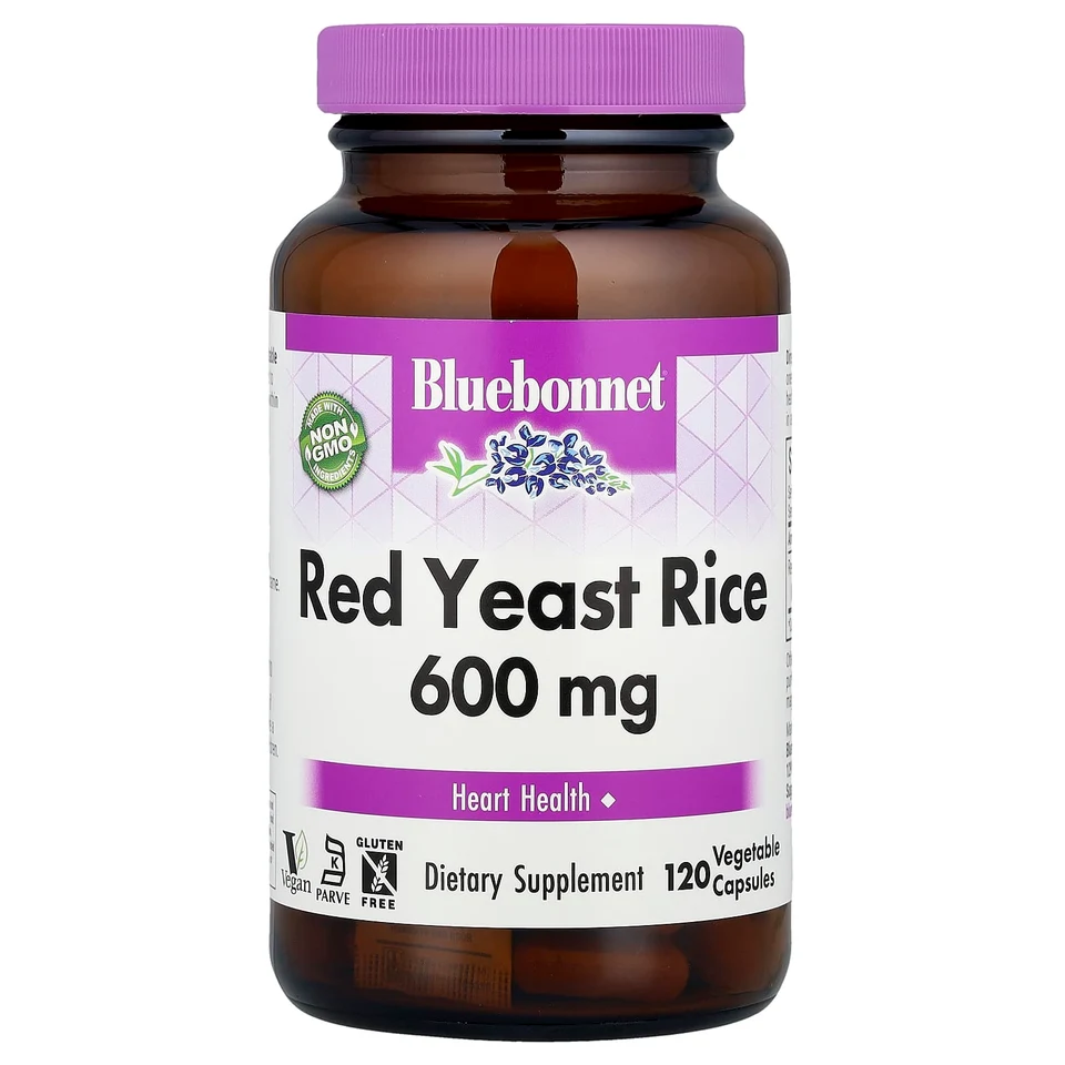 Рис Bluebonnet Nutrition Red Yeast, 600 мг, 120 растительных капсул