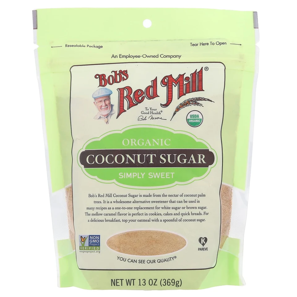 Кокосовый сахар Bob's Red Mill, Organic Coconut Sugar, 369 г