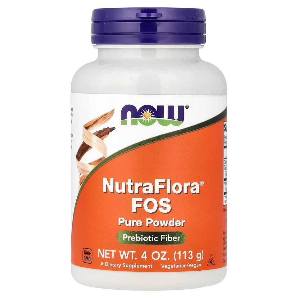 Порошок NOW Foods NutraFlora® FOS Pure, 113 г