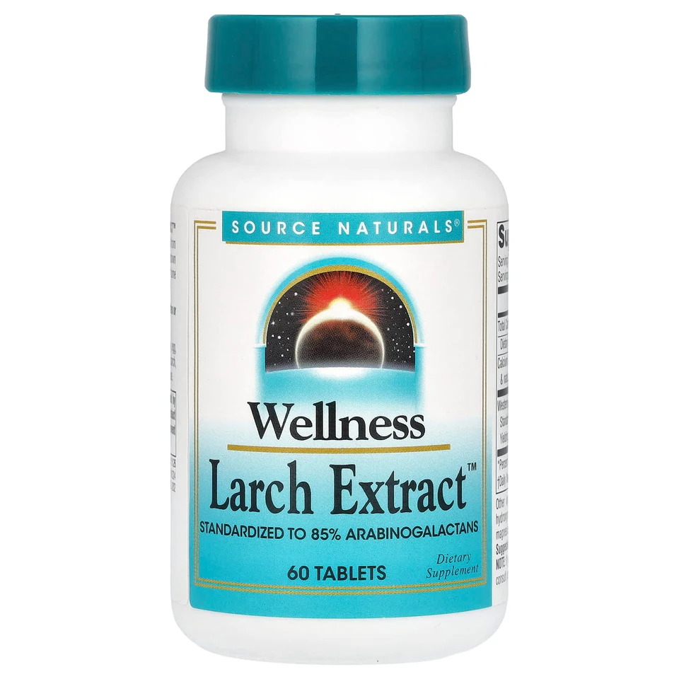 Экстракт лиственницы Source Naturals, 60 таблеток