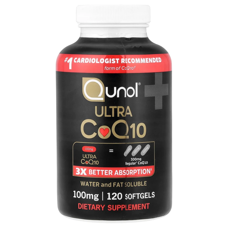 Коэнзим Q10 Qunol, 100 мг, 120 мягких капсул