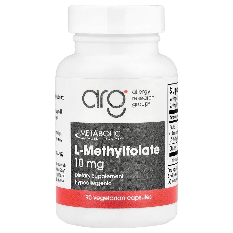 Метилфолат (5-MTHF) Metabolic Maintenance, 10 мг, 90 растительных капсул