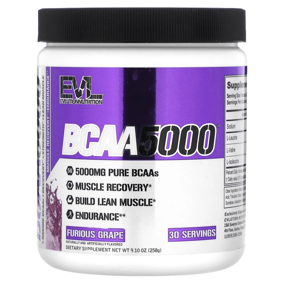 BCAA 5000 EVLution Nutrition, Furious Grape, 258 г