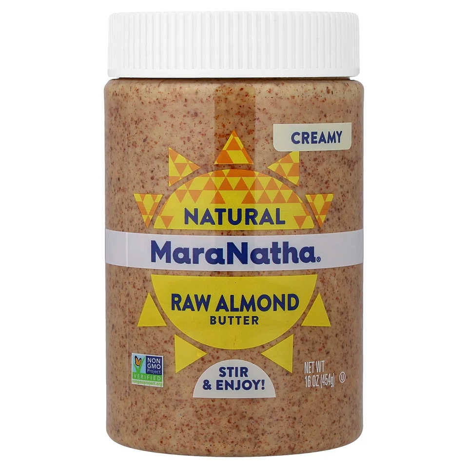 Миндальная паста MaraNatha Natural Raw, Creamy, 454 г
