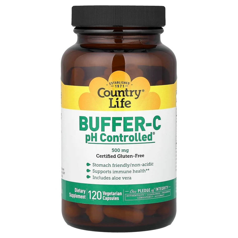 Buffer-C, pH Controlled®, 120 вегетарианских капсул