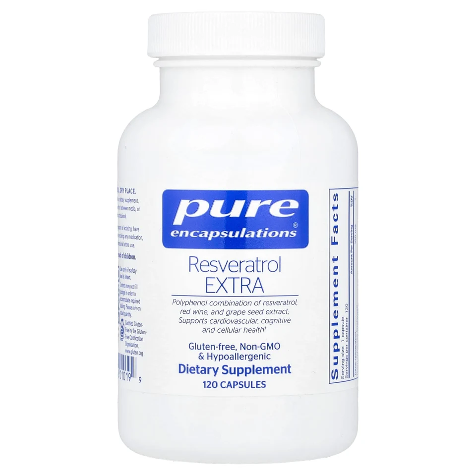 Ресвератрол Pure Encapsulations Extra, 120 капсул