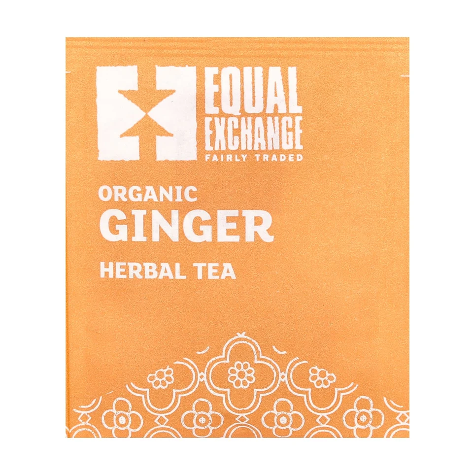 Травяной чай Equal Exchange Organic Ginger 20 Tea Bags, без кофеина, 30 г, чайные пакетики