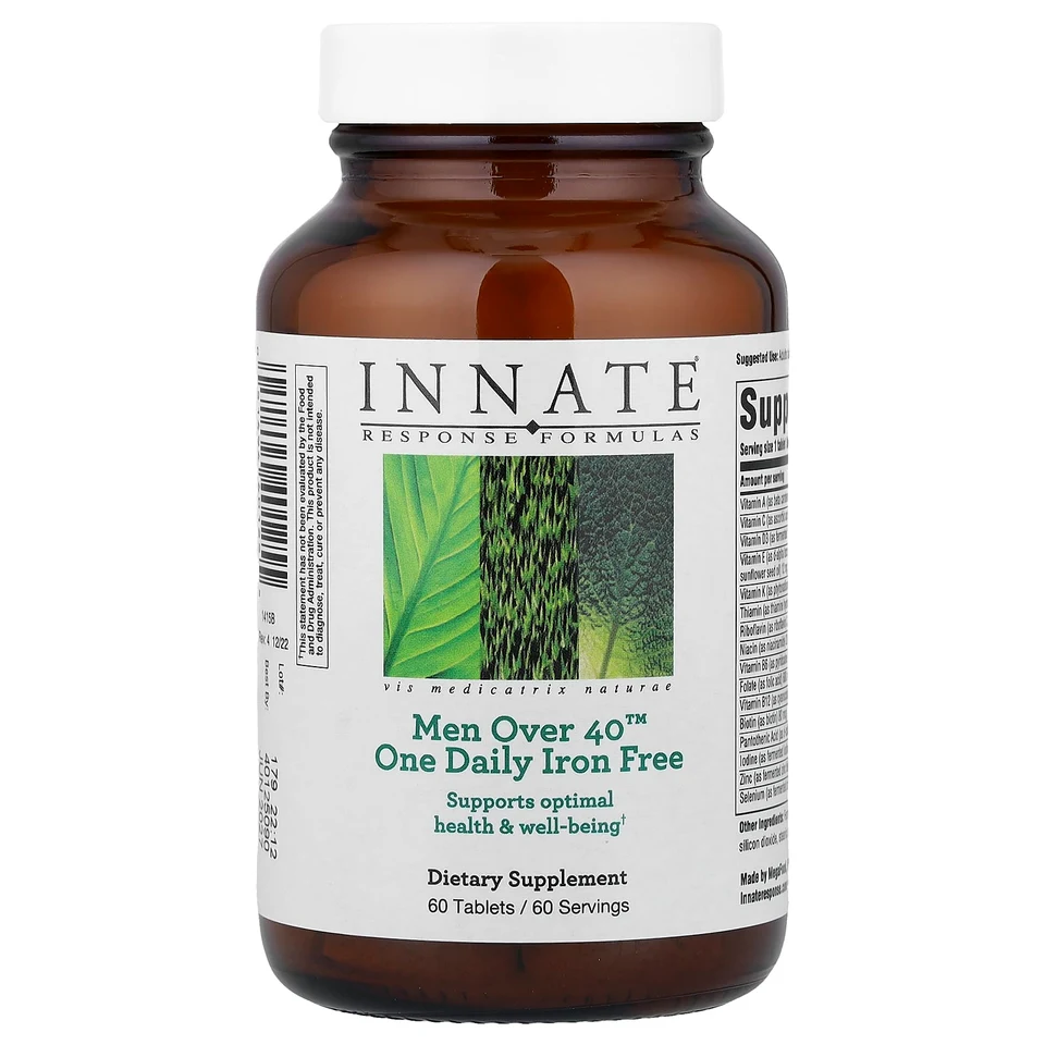 Комплекс Innate Response Formulas Men Over 40 One Daily, без железа, 60 таблеток