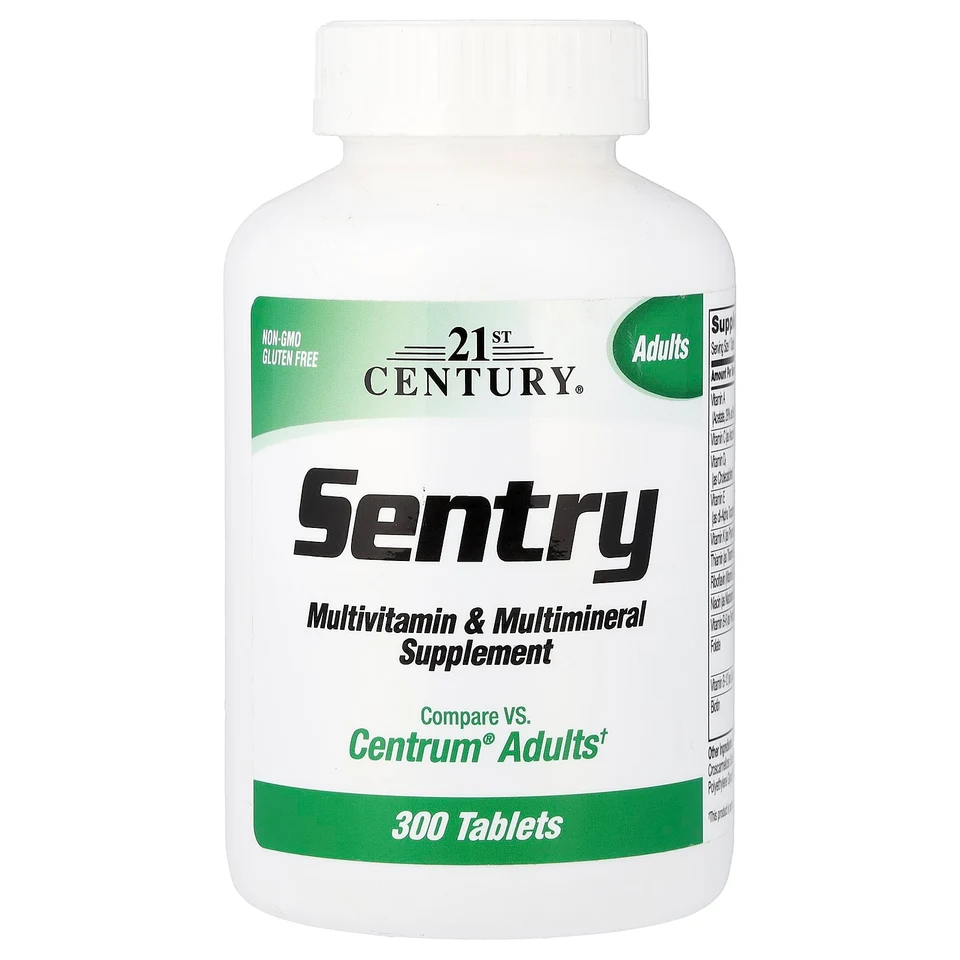 Мультивитамины 21st Century Sentry Adults & Multimineral Supplement, 300 таблеток