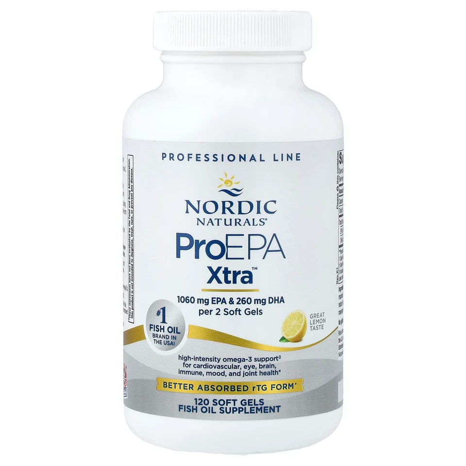 Продукт Omega-3 Nordic Naturals, 120 мягких капсул, лимонный вкус