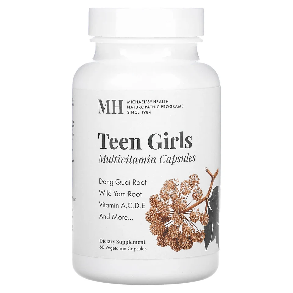 Мультивитамины Michael's Health Teen Girls, 60 растительных капсул