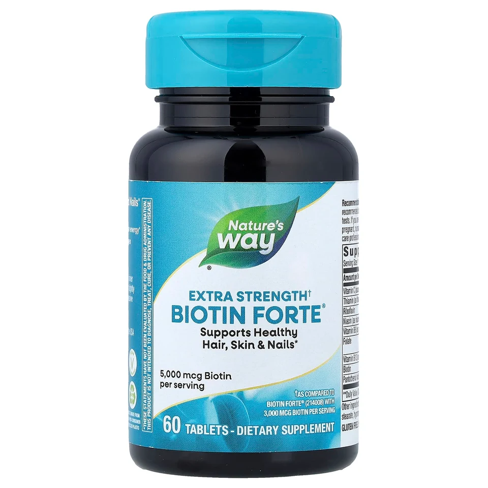 Биотин Nature's Way Forte®, 60 таблеток