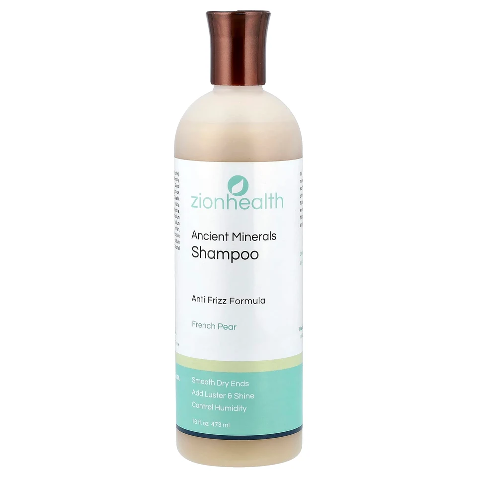 Минерал Zion Health Ancient Shampoo Anti Frizz Formula French Pear, 473 мл