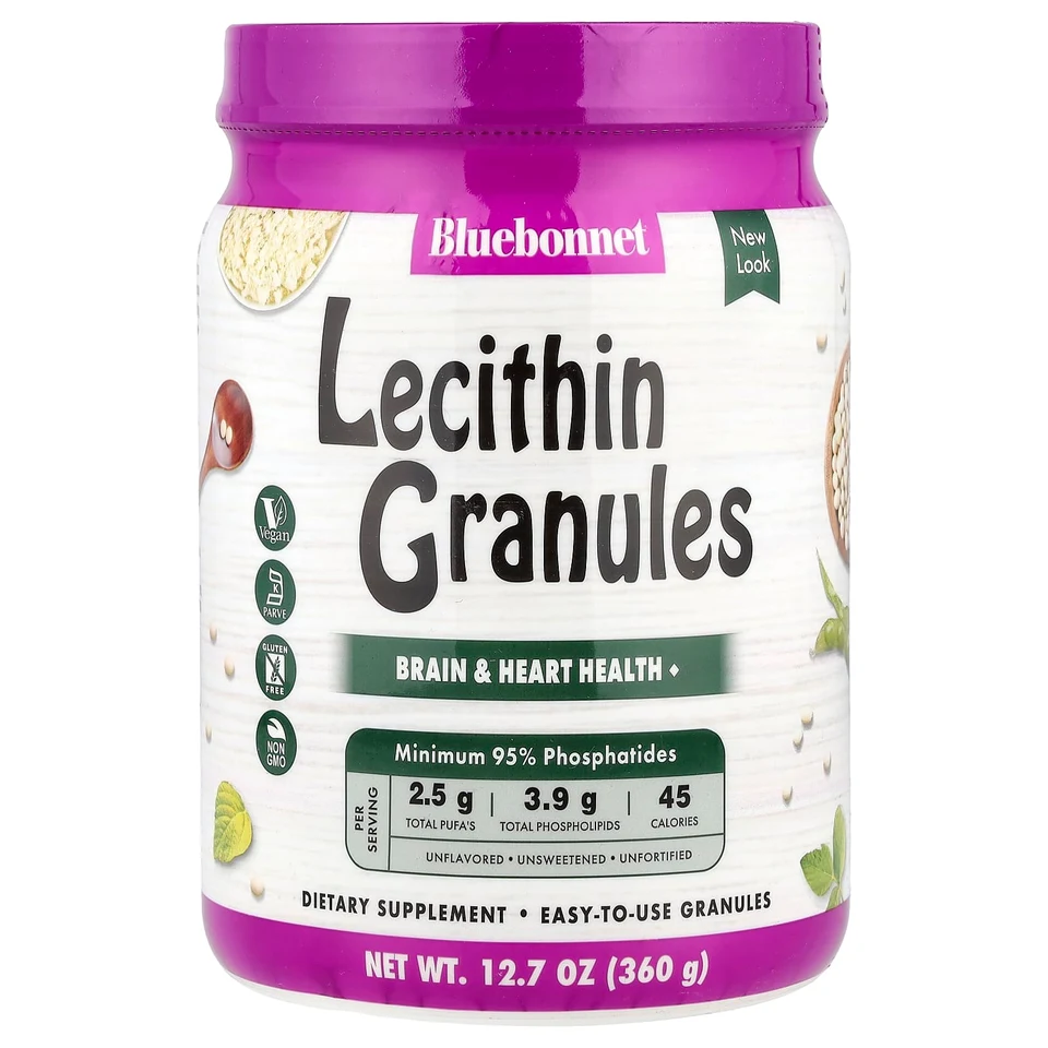 Лецитин Bluebonnet Nutrition Granules, без вкуса, 360 г