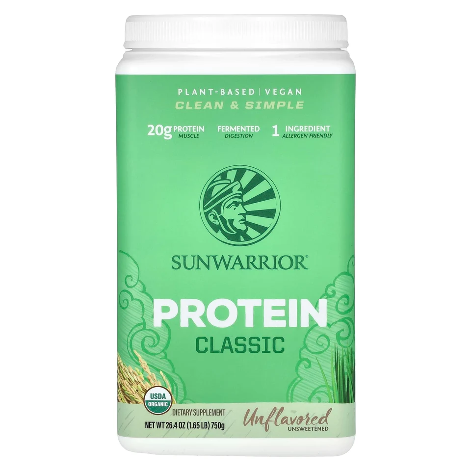 Протеин Sunwarrior Classic, без вкуса, 750 г, 1.