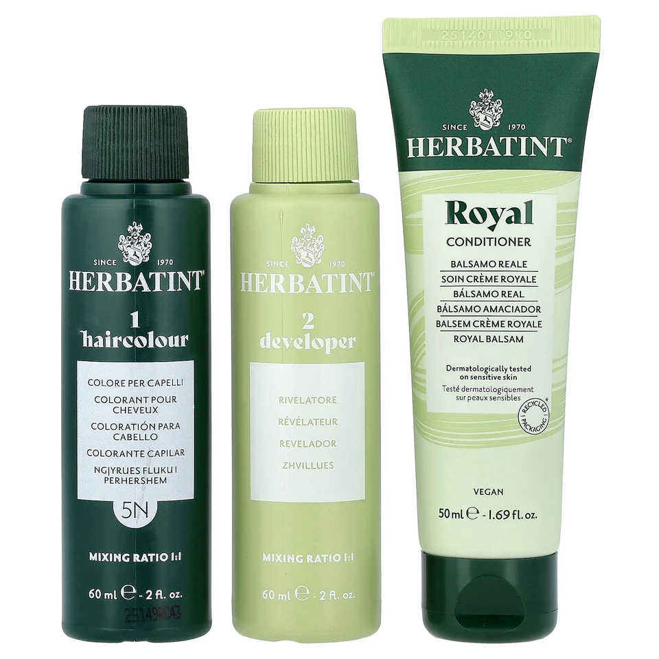 Гель Herbatint Permanent Haircolor 5N Light Chestnut, 170 мл