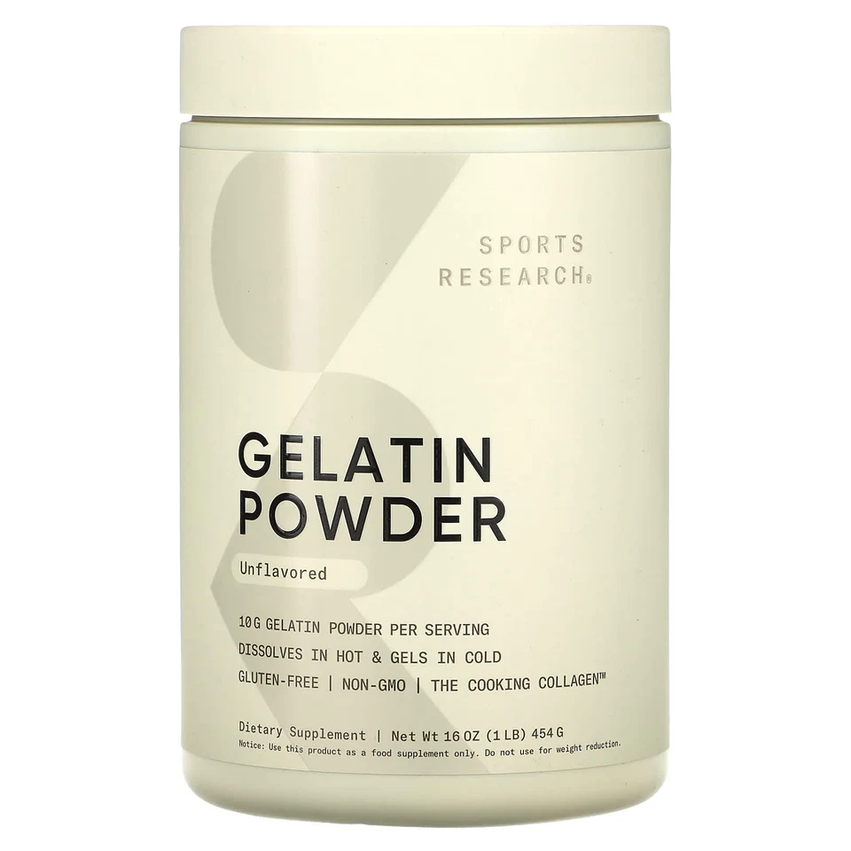 Порошок Sports Research Gelatin, без вкуса, 454 г