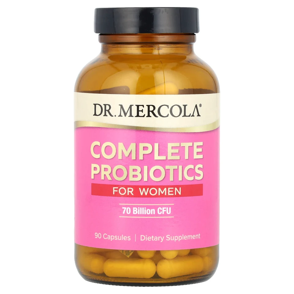 Пробиотик Dr. Mercola Complete for Women, 70 млрд КОЕ, 90 капсул