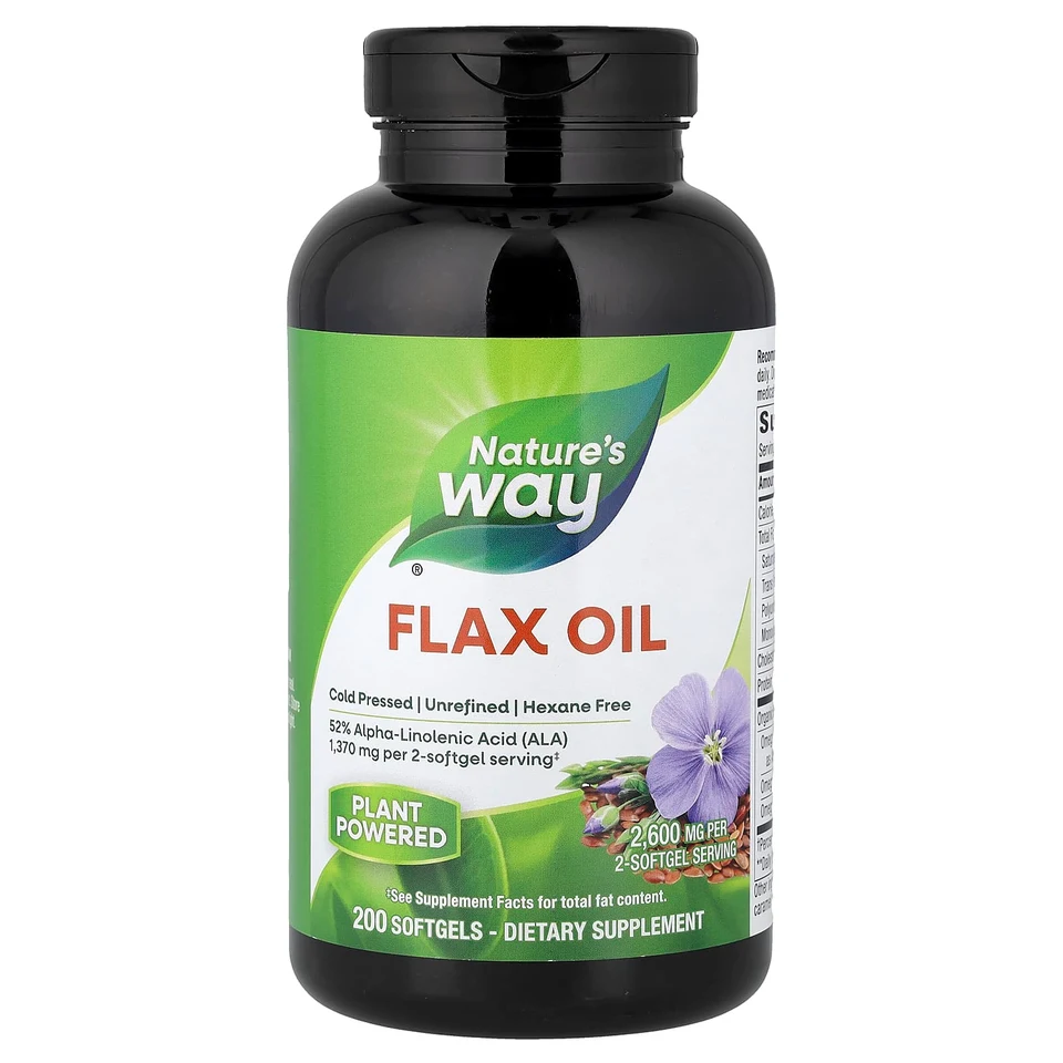 Масло Nature's Way Flax, 200 мягких капсул