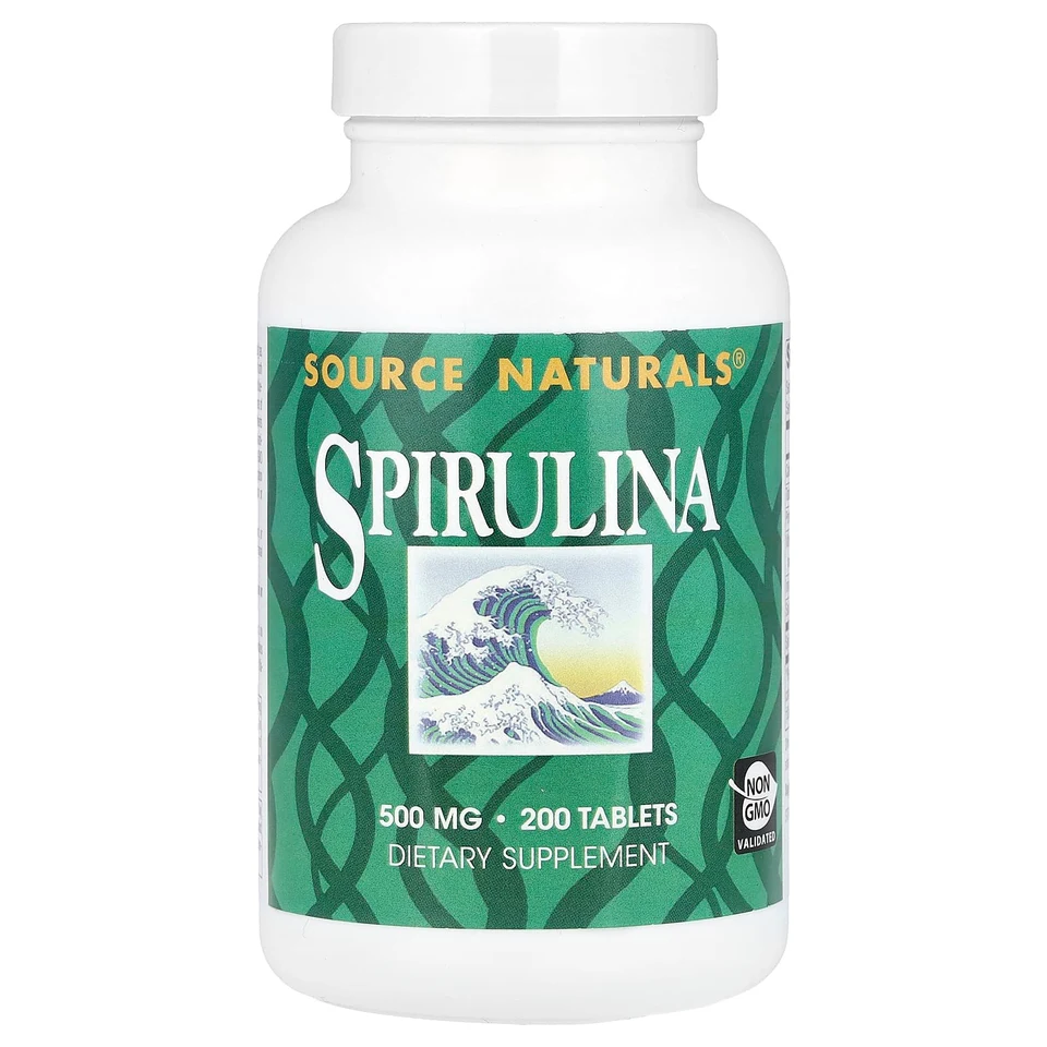 Спирулина Source Naturals, 200 таблеток