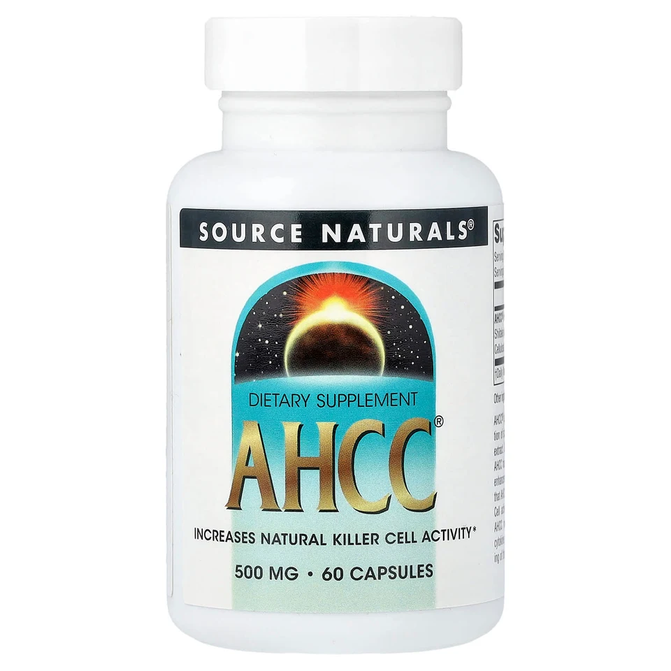 AHCC Source Naturals®, 0.5 г, 60 капсул