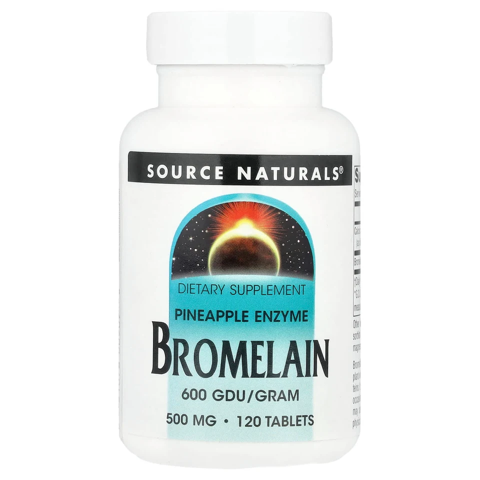 Бромелайн Source Naturals 600 GDU/g, 120 таблеток