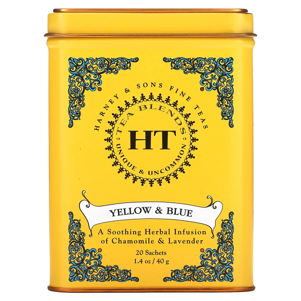 Чай Harney & Sons HT Blends Yellow & Blue Caffeine Free, 20 саше, 40 г