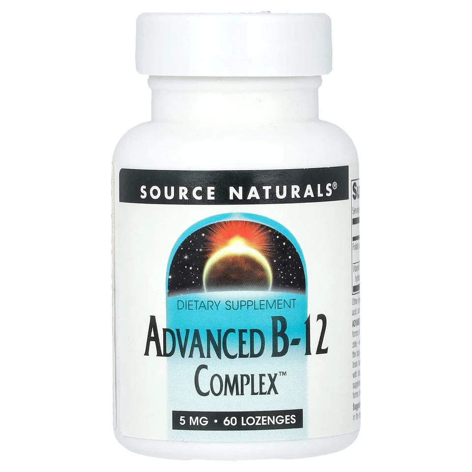 Комплекс Source Naturals Advanced B-12, 5 мг, 60 пастилок