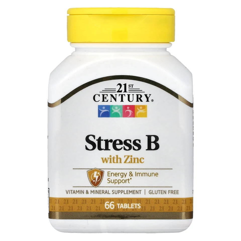 Цинк 21st Century Stress B , 66 таблеток