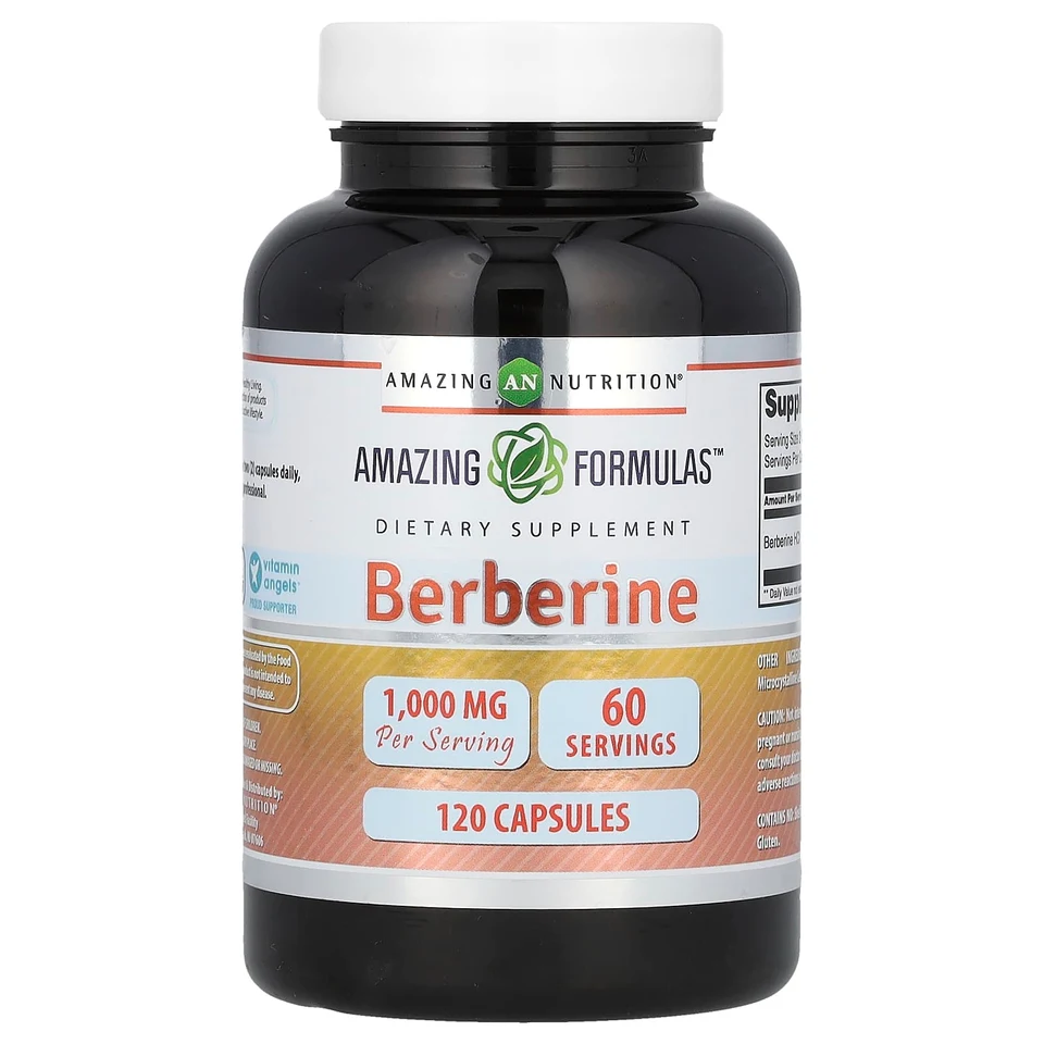 Берберин Amazing Nutrition, 500 мг, 120 капсул