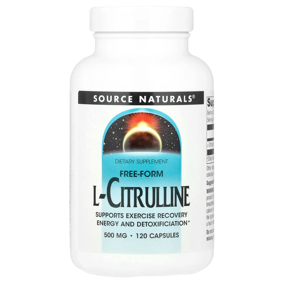 L-цитруллин Source Naturals L-Citrulline, 500 мг, 120 капсул