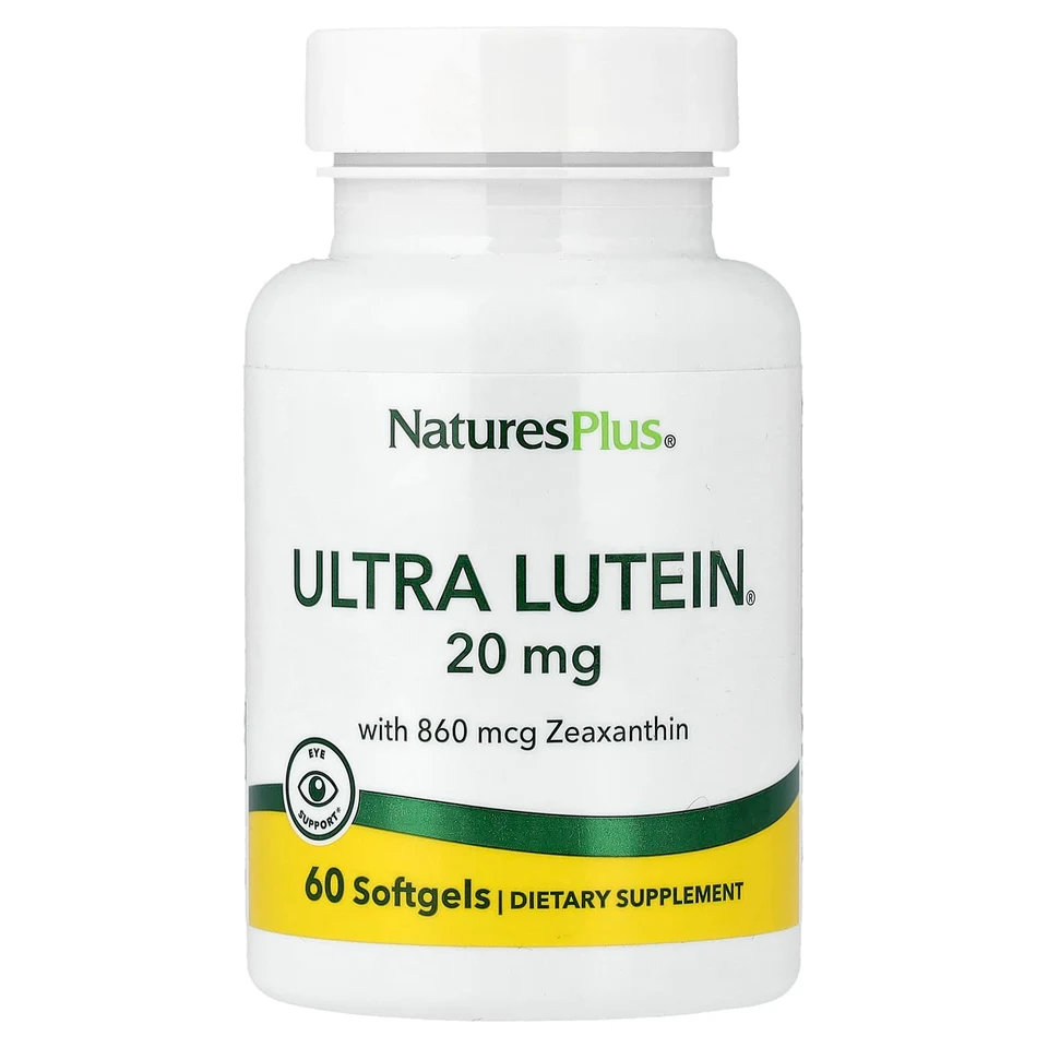 Лютеин NaturesPlus Ultra®, 20 мг, 60 мягких капсул